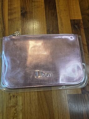 Christian Dior Parfums Rose Gold Metallic Pouch